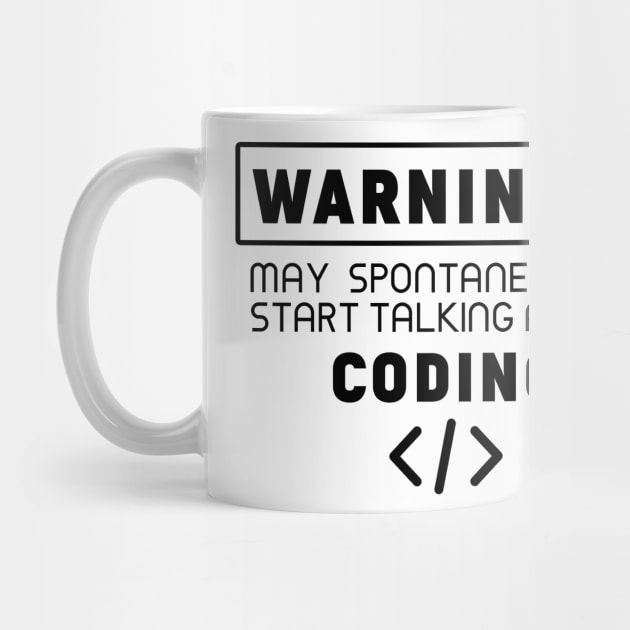 Warning, may spontaneously start talking about coding by Purrfect Corner